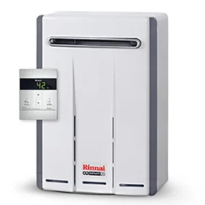 מחמם מים Rinnai בגז 20 ליטר – התקנה חיצונית (כולל התקנה)