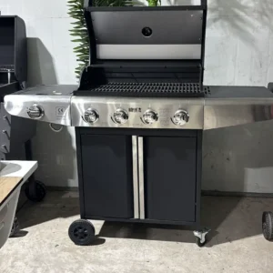 גריל מבית mister gril 4 מבערים + כירת גז + כיסוי ומברשת ניקיון